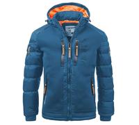 Geographical Norway IMS Production Veste d'hiver matelassée à capuche pour homme - Anorak chaud et doublé, taille S à 7XL, pour l'extérieur, le ski, le snowboard - Veste à capuche pour l'hiver et