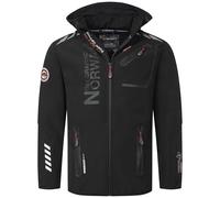 Geographical Norway IMS Production Veste softshell pour homme Automne Hiver Extérieur Pluie Veste de transition, Noir/noir, 6XL