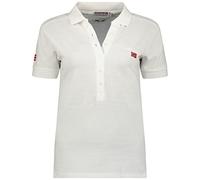 Geographical Norway Kelly Lady - Polo Coton Femme Col - Coupe Reguliere Manche Courte - T-Shirt Fit Respirant Classique Femme (Blanc XL Taille 4)