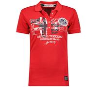 Geographical Norway Kerry Lady - Polo Coton Femme Col - Coupe Reguliere Manche Courte - T-Shirt Fit Respirant Classique Femme (Rouge M Taille 2)