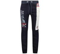 Geographical Norway Merinos EO-PR Navy Men 100 B67 (WU8131H/GNO/Navy) Pantalon de survêtement confortable pour homme, bleu foncé, taille réglable, coupe étroite, poignets, gris, XXL