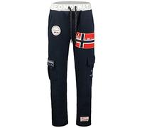 Geographical Norway Mycargo Men - Pantalon Jogging Imprimé Style Casual - Vêtements Qualité Sport Confortable Doux - Survêtement Homme Decontracté Coton (Marine L)