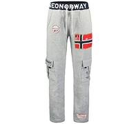 Geographical Norway Mycargo Men - Pantalon Jogging Imprimé Style Casual - Vêtements Qualité Sport Confortable Doux - Survêtement Homme Decontracté Coton (Gris_Melange L)