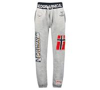 Geographical Norway Myer Men Distribrands - Pantalon Jogging Imprimé Style Casual - Vêtements Qualité Sport Confortable Doux - Survêtement Homme Decontracté Coton (Gris_Clair S)
