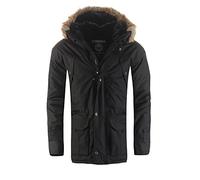 Geographical Norway Parka à Capuche ABIOSAURE Men 003 Parka, Noir, XXL