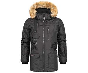 Geographical Norway Parka d'hiver pour Hommes Veste Chirac Amovible Capuchon de Fourrure