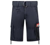 Geographical Norway pasteque Men Bermuda Homme Casual Coton - Short Hommes Sport Cargo - Shorts Bermudas Court A Ceinture Coupe Normale - Homme Printemps Été (Marine S)