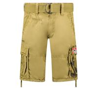 Geographical Norway pasteque Men Bermuda Homme Casual Coton - Short Hommes Sport Cargo - Shorts Bermudas Court A Ceinture Coupe Normale - Homme Printemps Été (Mastic XL)