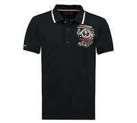 Geographical Norway Polo Klack SR051H-Noir-M à manches courtes pour homme