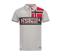 Geographical Norway, Polo pour Homme Manches Courte, modèle Kidney, Existe en 4 Coloris ,Gris Clair,XXL