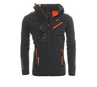 Geographical Norway Rainman Veste softshell pour homme - Veste fonctionnelle d'extérieur - Tailles S à XXL, gris, XXL