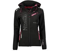 Geographical Norway REINE BELL noir Femme Softshell Fonctions Extérieur Imperméable Sport (noir XL)
