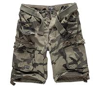 Geographical Norway Short cargo Bermuda avec ceinture Short Hunter en lot avec bandana UD, 3XL