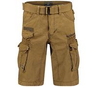 Geographical Norway Short cargo d'été bermuda court pour homme, kaki foncé, S