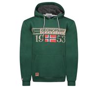 Geographical Norway - Sweat à capuche pour homme à manches longues modèle Fast Life - Couleur vert foncé Taille XL, Vert foncé, XL