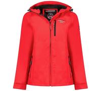 Geographical Norway Tacer Lady - Veste Femme Softshell Capuche Impermeable - Manteau Polaire Blouson Coupe Vent Resistant Travail - Vetement Randonnee Ski Automne Hiver Printemps