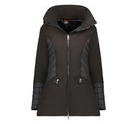 Geographical Norway Tadame Lady Veste Softshell Capuche Femme Impermeable Outdoor - Blouson Coupe Vent Resistant - Activites En Exterieur Randonnee Ski Automne Hiver Printemps (Noir S)