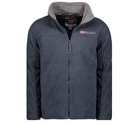 Geographical Norway TAMAZONIE Men - Polaire Homme Chaude Epaisse Fermeture Zip - Veste Sweats Hiver Chaud Hommes Doux - Sweat Doublure Longues Manches - Pull Confort Outdoor Marine S