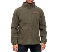 Geographical Norway Tamazonie Men - Polaire Mi Epaisse Homme Chaude Fermure Zip - Veste Automne Hiver Printemps Chaud Hommes - Longues Manches Pull Doux Confort Outdoor (Kaki M-Taille 2)