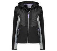 Geographical Norway Tarkness Lady Veste Softshell Capuche Femme Impermeable Outdoor - Blouson Coupe Vent Resistant - Activites En Exterieur Randonnee Ski Automne Hiver Printemps (Noir L)
