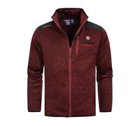 Geographical Norway Tavid Men - Polaire Homme Chaude Epaisse Fermeture Zip - Veste Sweats Hiver Chaud Hommes Doux - Sweat Douce Doublure Longues Manches (Bordeaux L)