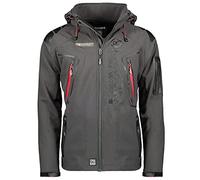 Geographical Norway Techno Men - Veste Softshell Homme Imperméable (Gris foncé L)