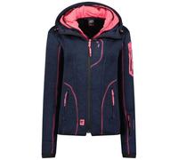 Geographical Norway Tigresse Lady Polaire Chaude Femme Chaude Fermeture Zip - Veste Automne Hiver Printemps Chaud Femmes - Longues Manches Pull Fourrure Doux Confort Outdoor (Marine L)