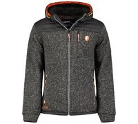 Geographical Norway Toledoama Men - Polaire Fine Homme Chaude Zip - Veste Automne Hiver Printemps Chaud Hommes - Longues Manches Pull Fourrure Doux Confort Outdoor (Noir L)