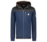 Geographical Norway Toledoama Men - Polaire Fine Homme Chaude Zip - Veste Automne Hiver Printemps Chaud Hommes - Longues Manches Pull Fourrure Doux Confort Outdoor (Marine L)