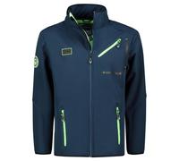 Geographical Norway TRAMWAY Homme - Veste Softshell à Capuche, Imperméable et Coupe-Vent, Confortable et Respirante, Idéale pour l’Extérieur et les Activités Outdoor (Marine L)