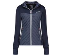 Geographical Norway Triangle Lady Veste Softshell Capuche Femme Impermeable Outdoor - Blouson Coupe Vent Resistant - Activites En Exterieur Randonnee Ski Automne Hiver Printemps (Marine Rose XL)