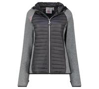 Geographical Norway Tsedaka Lady Veste Softshell Capuche Femme Impermeable Outdoor - Blouson Coupe Vent Resistant - Activites En Exterieur Randonnee Ski Automne Hiver Printemps (Noir L)