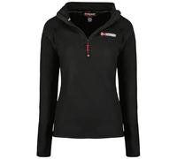 Geographical Norway Tug HZ Lady - Micro-polaire Femme Chaude Fermeture Zip - Veste Automne Hiver Printemps Chaud Femmes - Longues Manches Pull Fourrure Doux Confort Outdoor (Noir L)