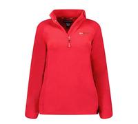 Geographical Norway Tug Lady Hz - Polaire Fine Femme Chaude Fermeture Zip - Veste Automne Hiver Printemps Chaud Femmes - Longues Manches Vetement Pull Fourrure Doux Confort (Rouge L)