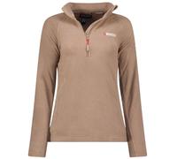 Geographical Norway Tug Lady Hz - Polaire Fine Femme Chaude Fermeture Zip - Veste Automne Hiver Printemps Chaud Femmes - Longues Manches Vetement Pull Fourrure Doux Confort (Taupe L)