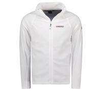 Geographical Norway Tug Men Fz - Polaire Fine Homme Chaude Zip - Veste Automne Hiver Printemps Chaud Hommes - Longues Manches Pull Fourrure Doux Confort Outdoor (Blanc M)