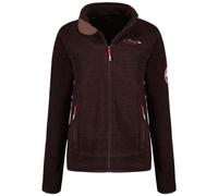 Geographical Norway Tyrell Lady - Polaire Fine Femme Chaude Fermeture Zip - Veste Automne Hiver Printemps Chaud Femmes - Longues Manches Vetement Pull Fourrure Doux Confort (Marron S)