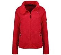 Geographical Norway Tyrell Lady - Polaire Fine Femme Chaude Fermeture Zip - Veste Automne Hiver Printemps Chaud Femmes - Longues Manches Vetement Pull Fourrure Doux Confort (Rouge M)