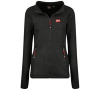 Geographical Norway Ulyssiaama Lady Fz - Polaire Fine Femme Chaude Fermeture Zip - Veste Automne Hiver Printemps Chaud Femmes - Longues Manches Vetement Pull Fourrure Doux Confort (Noir L)