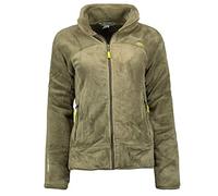 Geographical Norway UPALINE Lady - Polaire Chaude Douce Femme Confortable - Veste Hiver Chaud Femmes Doux - Sweat Epais Longues Manches - Pull Parfait Fourrure Confort Olive S