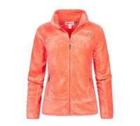 Geographical Norway UPALINE Lady - Polaire Chaude Douce Femme Confortable - Veste Hiver Chaud Femmes Doux - Sweat Epais Longues Manches - Pull Parfait Fourrure Confort Saumon XXL