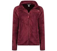 Geographical Norway Upaline Lady - Polaire Fine Femme Chaude Fermure Zip - Veste Automne Hiver Printemps Chaud Femmes - Longues Manches Vetement Pull Fourrure Doux Confort (Bordeaux M)