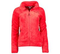 Geographical Norway Upaline Lady - Polaire Fine Femme Chaude Fermure Zip - Veste Automne Hiver Printemps Chaud Femmes - Longues Manches Vetement Pull Fourrure Doux Confort (Rouge XL)