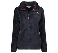 Geographical Norway Upalood Veste polaire pour femme avec capuche zippée, logo & patch, noir, taille XXL, Noir , XXL