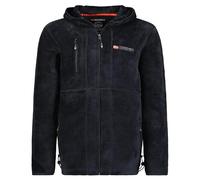 Geographical Norway Upload Men - Polaire Epaisse Homme Chaude Fermeture Zip - Veste Sweats Hiver Chaud Hommes Doux - Sweat Doublure Longues Manches - Automne Hiver (Noir L)