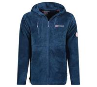Geographical Norway Upload Men - Polaire Epaisse Homme Chaude Fermeture Zip - Veste Sweats Hiver Chaud Hommes Doux - Sweat Doublure Longues Manches - Automne Hiver (Marine XL)