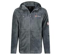Geographical Norway Upload Men - Polaire Epaisse Homme Chaude Fermeture Zip - Veste Sweats Hiver Chaud Hommes Doux - Sweat Doublure Longues Manches - Automne Hiver (Gris Fonce L)