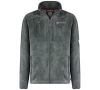 Geographical Norway Upload Men - Polaire Homme Chaude Epaisse Fermeture Zip - Veste Sweats Hiver Chaud Hommes Doux - Sweat Douce Doublure Longues Manches (Gris_fonce M)
