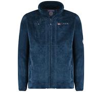 Geographical Norway Upload Men - Polaire Homme Chaude Epaisse Fermeture Zip - Veste Sweats Hiver Chaud Hommes Doux - Sweat Douce Doublure Longues Manches (Marine S)