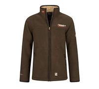 Geographical Norway UREKA Homme Veste Polaire Chaud teddyfell Doublure GR. S-XXXL - Marron, XXL